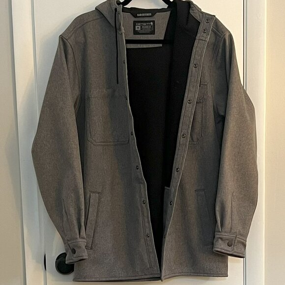 Men's Carhartt Rain Defender Relaxed Fit Heavyweight Shirt Jacket - NWOT - Picture 2 of 3